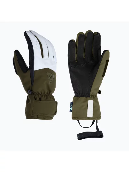 Лижні рукавички Viking Norvik Pro Pipe khaki/white білі