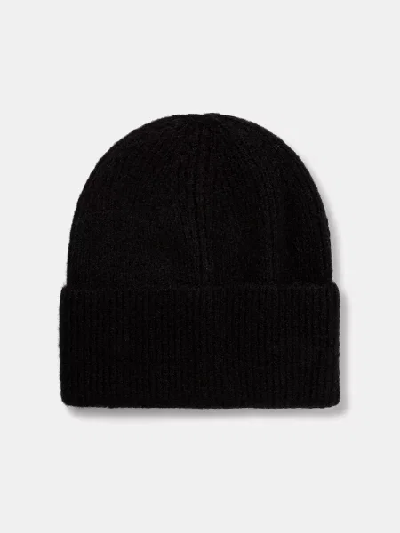 Jack Wolfskin czapka z domieszką wełny FUZZY czarna