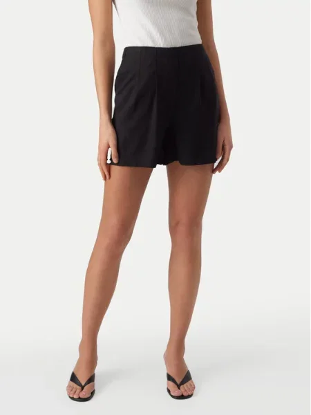 VERO MODA Hlače z naborki JESMILO' črna