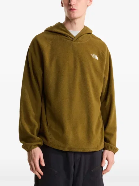 Hanorac cu glugă The North Face din fleece cu glugă verde