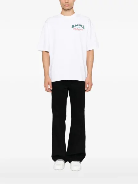 Tricou Amiri cu imagine alb
