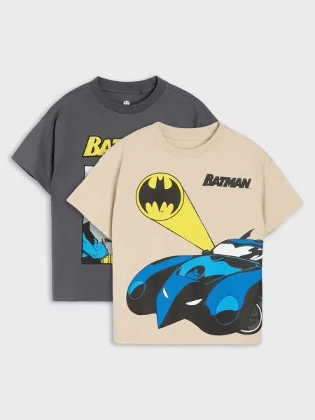 Sinsay Volná trička s potiskem Batman 2 pack vícebarevná