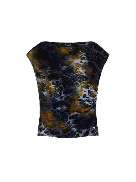 Desigual Tricou maro negru