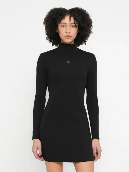 Calvin Klein Jeans Rochie tricotat negru