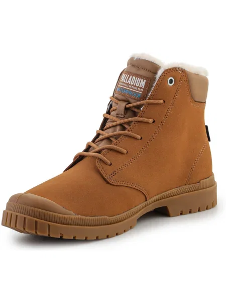 Pantofi Palladium din piele maro