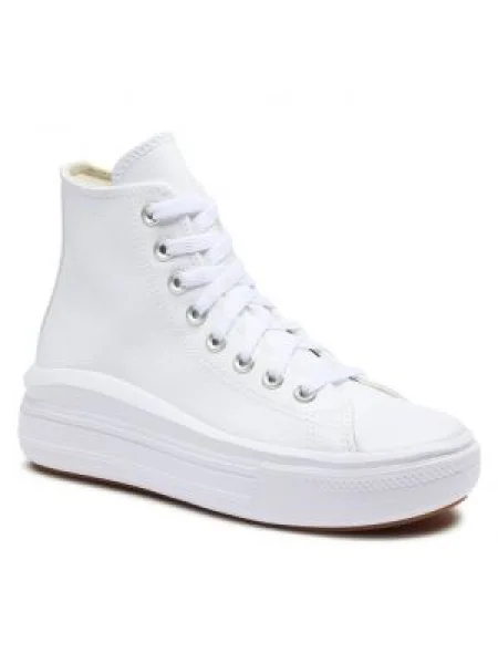 Teniși Converse cu platformă alb