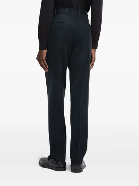 Pantaloni Zegna din cașmir verde