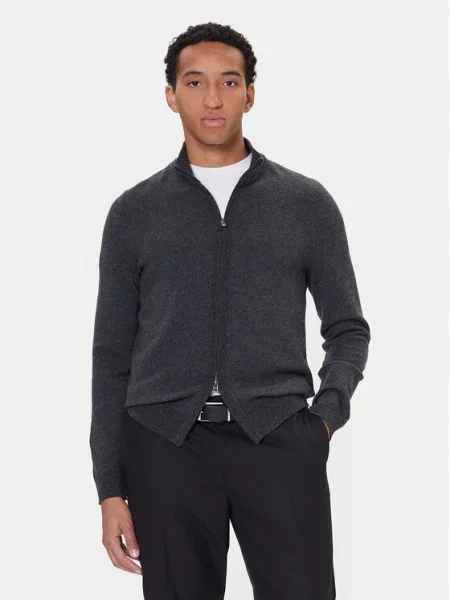 BOSS BLACK De lână pulover H-Heterno negru