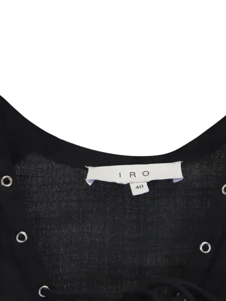 Rochie mini Iro cu maneci evazate de costum negru