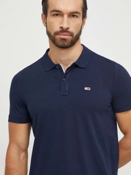 Μπλουζάκι πόλο Tommy Jeans ναυτικό μπλε
