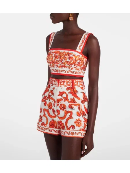 Top Dolce&gabbana cu imagine portocaliu