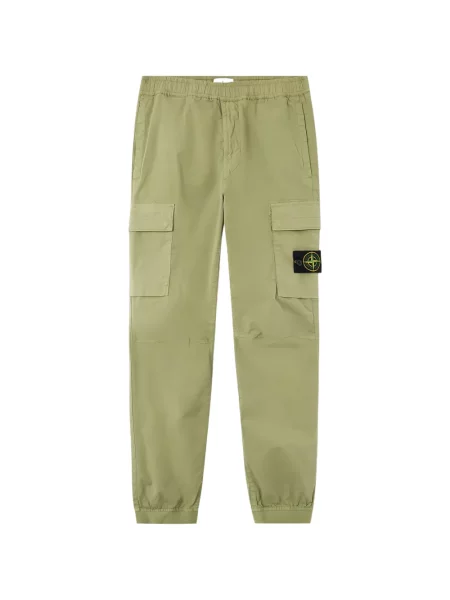 Pantaloni cargo Stone Island cu strasuri verde