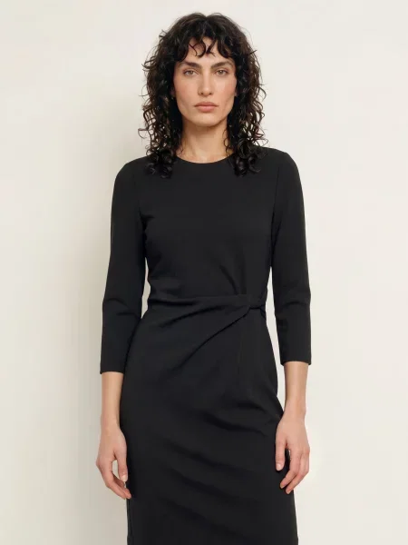 Calvin Klein Pouzdrové Šaty S Rukávy černá