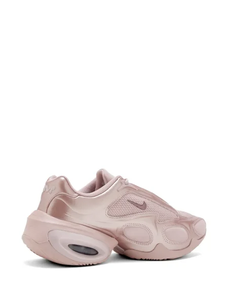 Велурени ретро маратонки Nike Air Max с автограф розово