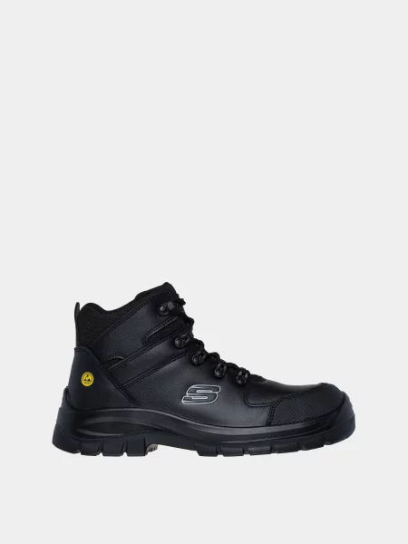Кожаные ботинки Skechers черные