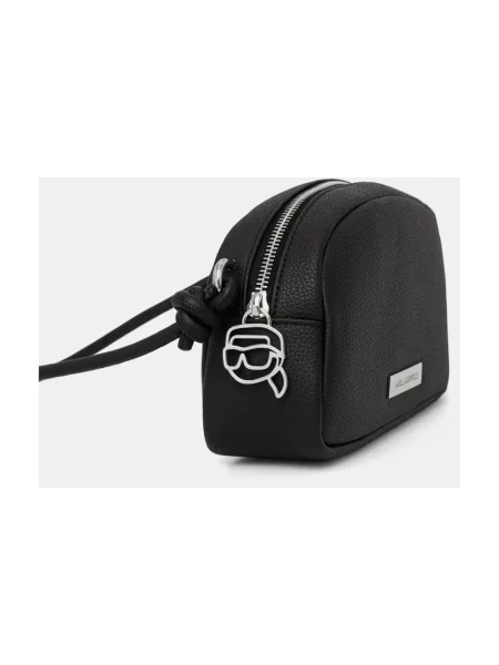 Karl Lagerfeld torebka crossbody z imitacji skóry IKON czarna