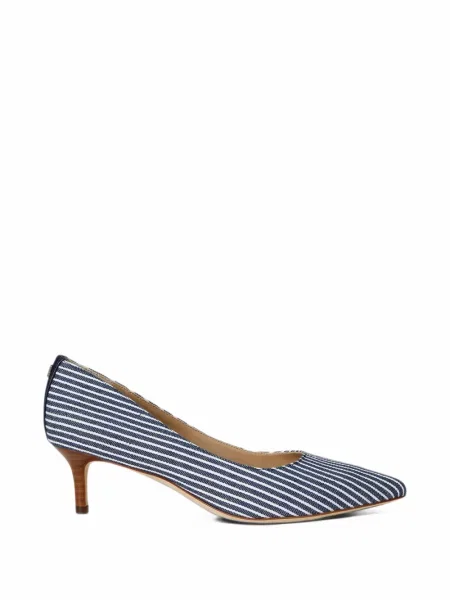 Pantofi cu toc Lauren Ralph Lauren cu dungi albastru