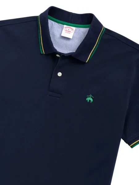 Polo Brooks Brothers cu broderie albastru