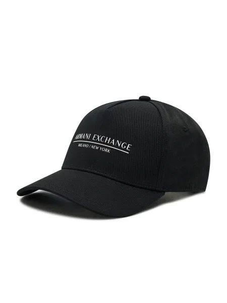Шапка Armani Exchange с принт черно