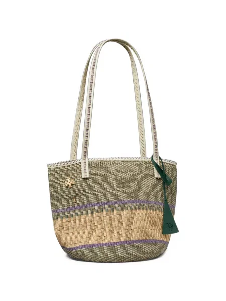 Шопинг чанта Tory Burch зелено