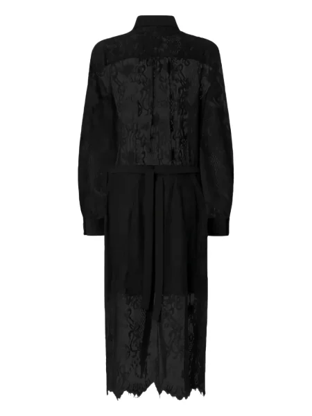 Rochie maxi Pinko din dantelă de costum negru
