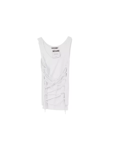 Top Moschino koronkowy biały
