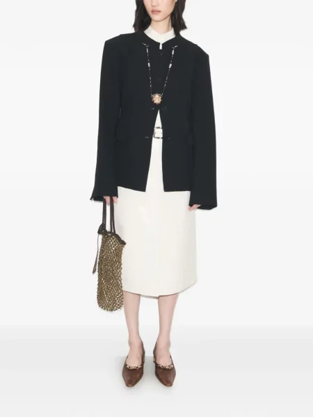 Geacă Tory Burch din crep negru