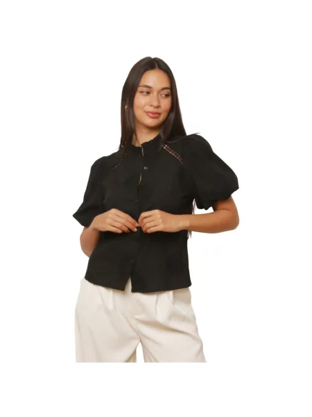 Top La Modeuse negru