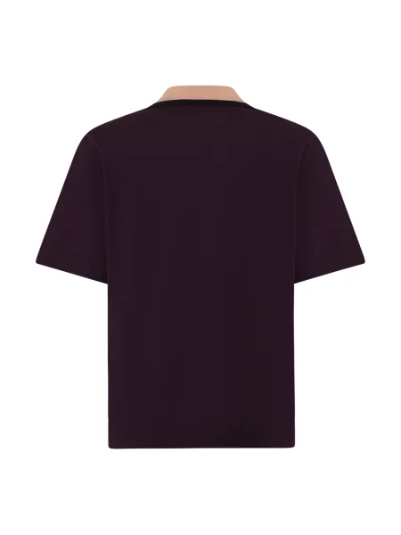 Koszulka polo Dries Van Noten wełniana z krótkim rękawem