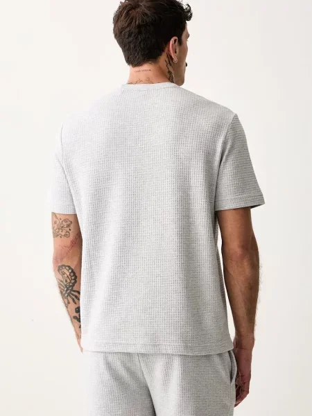 T-shirt z mieszanka bawełny model AUSTIN' Hugo szara