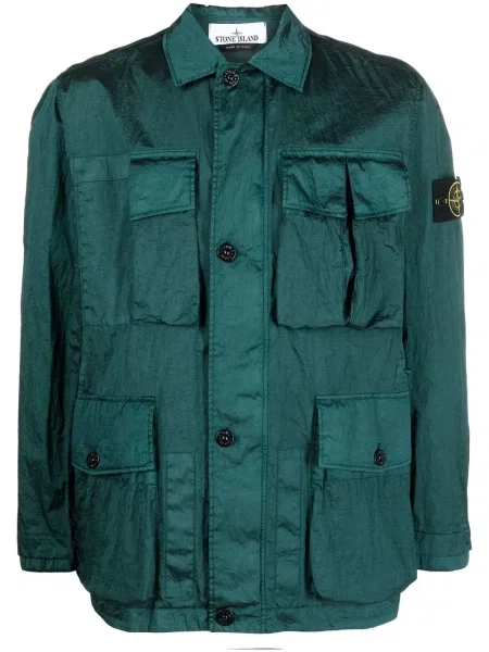 Geacă Stone Island cu strasuri verde