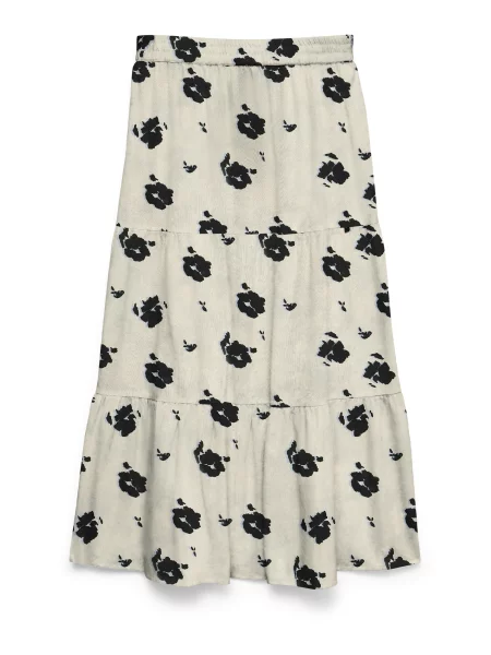 VERO MODA Fustă VMDICTHE bej deschis / albastru deschis negru