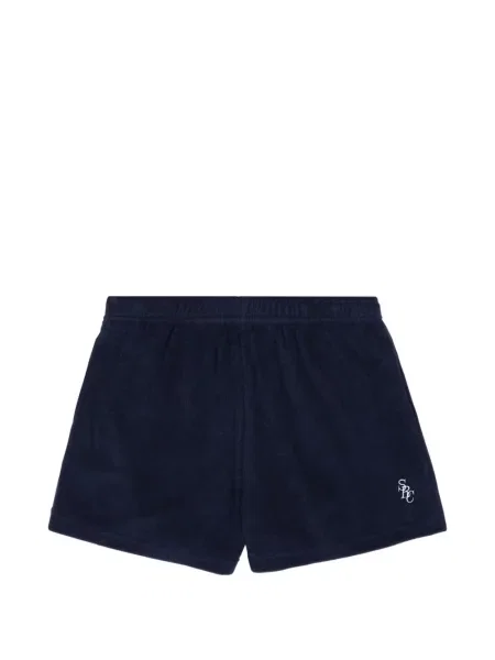 Pantaloni scurți Sporty & Rich din material terry albastru