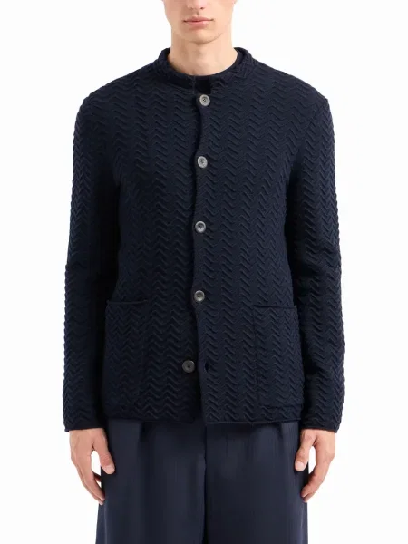 Жилетка Giorgio Armani бродирана синьо