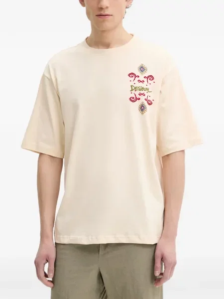 Tricou Desigual cu broderie tradiționale