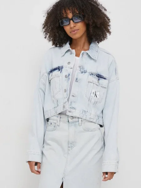 Calvin Klein Jeans Farmer kabát Oversize kék