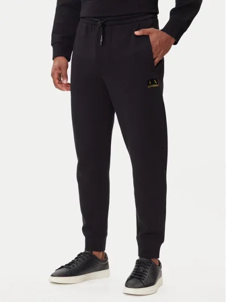 Armani Exchange Spodnji del trenirke črna