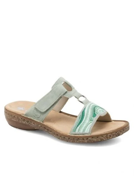 Papuci Rieker verde