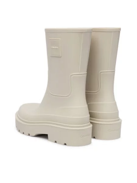 Calvin Klein Gumijasti škornji Rainboot Rubber Kremna