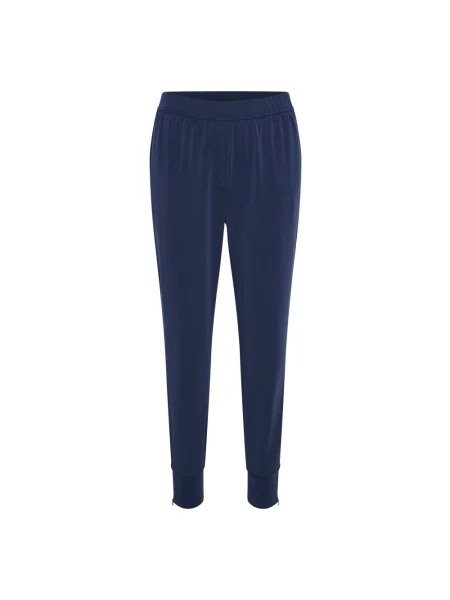 Lniane spodnie My Essential Wardrobe niebieskie
