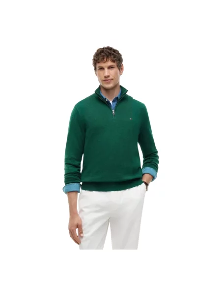 Tommy Hilfiger Sweter ciemny zielony
