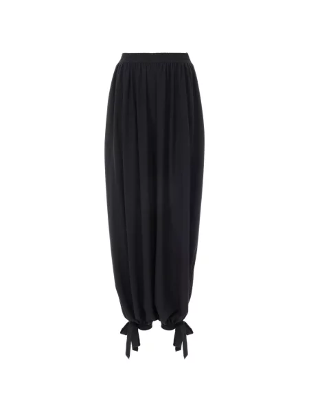 Pantaloni Chloé cu funde negru