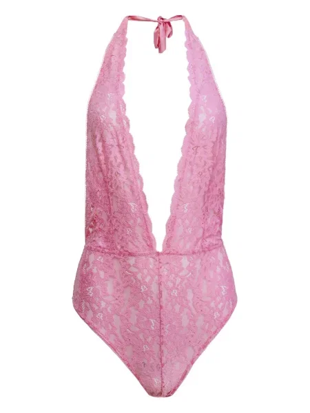 Body Fleur Du Mal cu gât halter roz