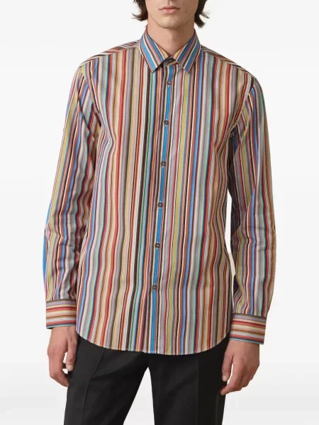 Cămașă Paul Smith cu dungi din poplin