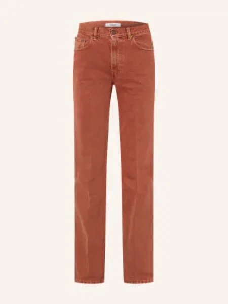 Chloé Rovné Džíny crimson brown hnědé