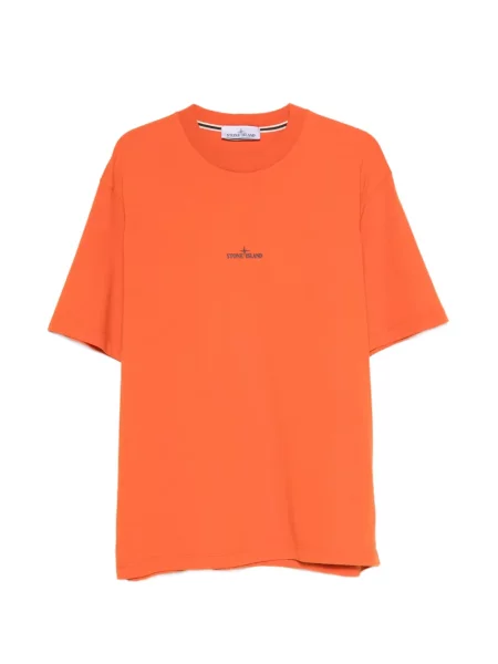 Tricou Stone Island cu imagine portocaliu