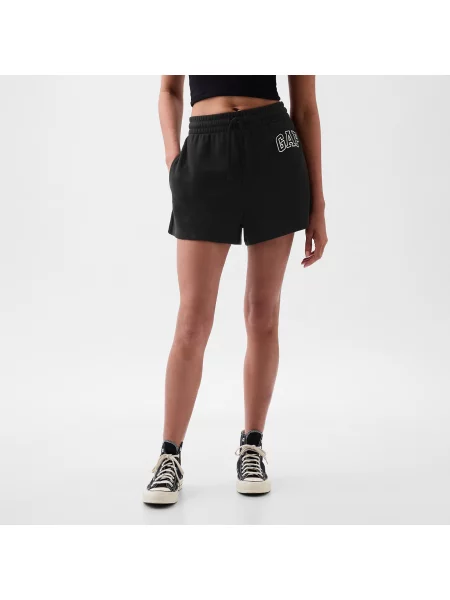Šortky GAP Logo Shorts True Black V2 M bílé