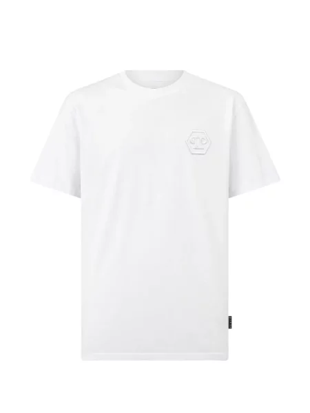 Tricou Philipp Plein cu broderie alb