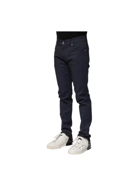 Skinny jeansy skinny Dolce And Gabbana niebieskie