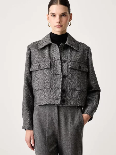 Weekend Max Mara bunda s vlnou WKDGINNASTA šedá